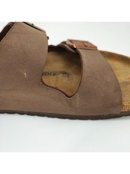 Birkenstock Arizona Men\'s Size 11 US Sandals Birko-Flor Brown Slide Flat main image 10